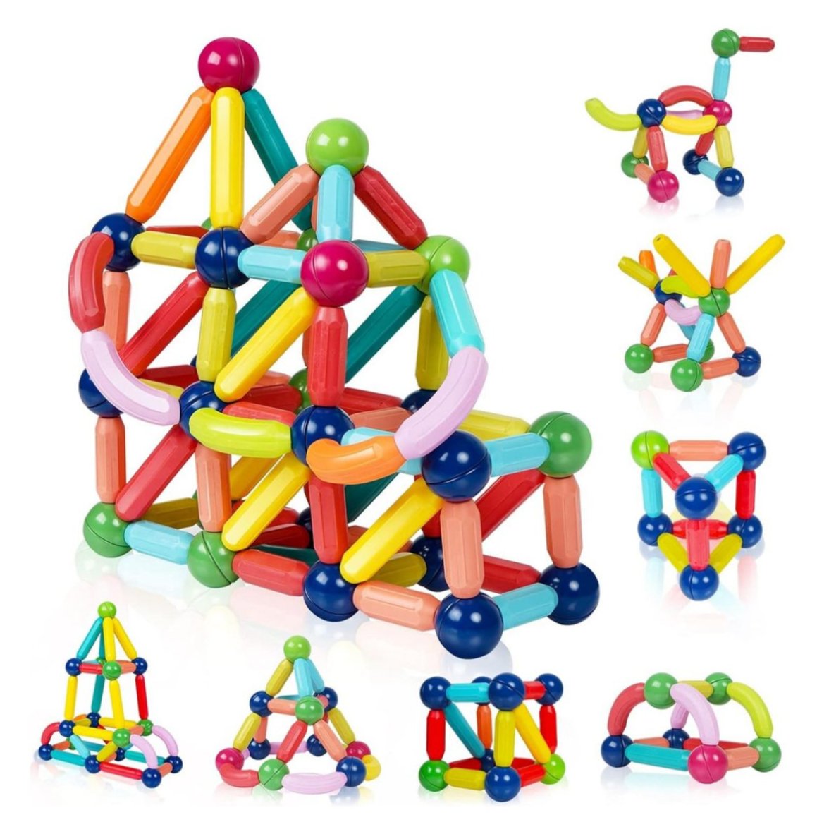 BLOQUES MAGNETICOS - JUEGO SET DE 51 PIEZAS